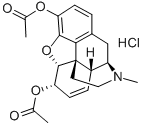 DIACETYLMORPHINE HYDROCHLORIDE CI (25 MG) (AS) (HEROIN HYDROCHLORIDE) CAS#: 1502-95-0