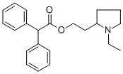 Diphenylacetic acid 2-(1-ethyl-2-pyrrolidinyl)ethyl ester CAS#: 102476-22-2