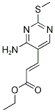 (E)-ethyl 3-(4-aMino-2-(Methylthio)pyriMidin-5-yl)acrylate CAS#: 211244-80-3