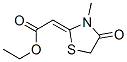 ETHYL (2Z)-(3-METHYL-4-OXO-1,3-THIAZOLIDIN-2-YLIDENE)ACETATE CAS#: 27653-75-4