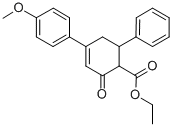 ETHYL 4-(4-METHOXYPHENYL)-2-OXO-6-PHENYL-3-CYCLOHEXENE-1-CARBOXYLATE CAS#: 25960-25-2