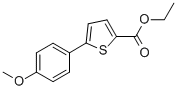 ETHYL 5-(4-METHOXYPHENYL)-2-THIOPHENECARBOXYLATE CAS#: 13858-71-4
