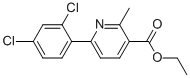 ETHYL 6-(2,4-DICHLOROPHENYL)-2-METHYLPYRIDINE-3-CARBOXYLATE CAS#: 23148-44-9
