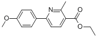 ETHYL 6-(4-METHOXYPHENYL)-2-METHYLPYRIDINE-3-CARBOXYLATE CAS#: 2004-63-9