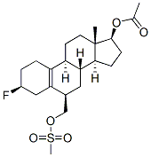 Estr-5(10)-ene-6beta-methanol, 3beta-fluoro-17beta-hydroxy-, 17-acetat e methanesulfonate CAS#: 28344-76-5