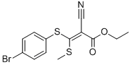 Ethyl3-(4-bromophenylthio)-2-cyano-3-(methylthio)acrylate CAS#: 214330-98-0
