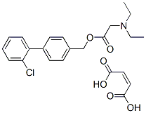 Glycine, N,N-diethyl-, (2'-chloro(1,1'-biphenyl)-4-yl)methyl ester, (Z)-2-butenedioate CAS#: 109523-96-8