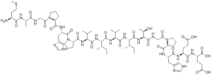 H-MET-ALA-GLY-PRO-HIS-PRO-VAL-ILE-VAL-ILE-THR-GLY-PRO-HIS-GLU-GLU-OH CAS#: 249537-73-3