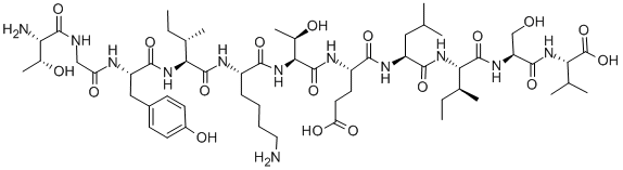 H-THR-GLY-TYR-ILE-LYS-THR-GLU-LEU-ILE-SER-VAL-OH CAS#: 215923-20-9