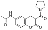 Hydrocoumarin, 6-acetamido-3-(1-pyrrolidinylcarbonyl)- CAS#: 20862-53-7