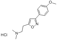 ISOXAZOLE, 5-(2-(DIMETHYLAMINO)ETHYL)-3-(p-METHOXYPHENYL)-, HYDROCHLOR IDE CAS#: 2148-77-8