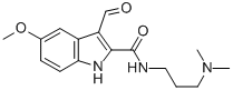 Indole-2-carboxamide, N-(3-(dimethylamino)propyl)-3-formyl-5-methoxy- CAS#: 28837-79-8
