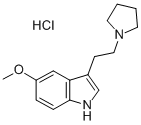 Indole, 5-methoxy-3-(2-pyrrolidinylethyl)-, hydrochloride CAS#: 2426-65-5