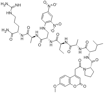 MCA-PRO-LEU-ALA-NVA-DAP(DNP)-ALA-ARG-NH2 CAS#: 256394-92-0