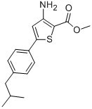 METHYL 3-AMINO-5-(4-ISOBUTYLPHENYL)THIOPHENE-2-CARBOXYLATE CAS#: 208944-55-2