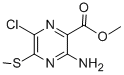 METHYL 3-AMINO-6-CHLORO-5-(METHYLTHIO)PYRAZINE-2-CARBOXYLATE CAS#: 1503-13-5