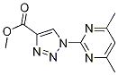 Methyl 1-(4,6-dimethylpyrimidin-2-yl)-1H-1,2,3-triazole-4-carboxylate CAS#: 23947-13-9