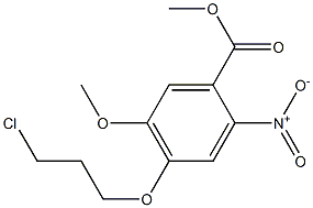 Methyl 4-(3-chloropropoxy)-5-Methoxy-2-nitrobenzoate CAS#: 214470-57-2