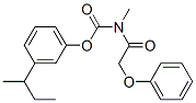 Methyl(phenoxyacetyl)carbamic acid m-sec-butylphenyl ester CAS#: 16156-66-4