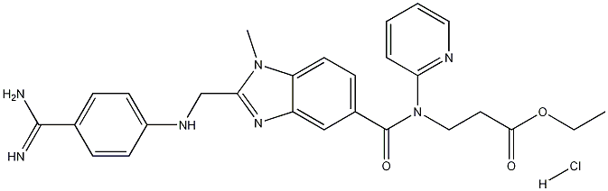 N-[[2-[[[4-(Aminoiminomethyl)phenyl]amino]methyl]-1-methyl-1H-benzimidazol-5-yl]carbonyl]-N-(2-pyridinyl)-beta-alanine ethyl ester hydrochloride CAS#: 211914-50-0
