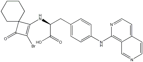 N-(2-Bromo-3-oxospiro[3.5]non-1-en-1-yl)-4-(2,7-naphthyridin-1-ylamino)-L-phenylalanine CAS#: 455264-31-0
