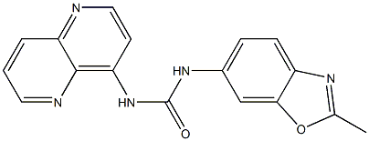 N-(2-METHYL-6-BENZOOXAZOLYL)-N''-1,5-NAPHTHYRIDIN-4-YL UREA CAS#: 792173-99-0