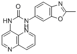 N-(2-METHYL-6-BENZOXAZOLYL)-N'-1,5-NAPHTHYRIDIN-4-YL UREA CAS#: 249889-64-3
