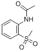N-(2-(METHYLSULFONYL)PHENYL)ACETAMIDE CAS#: 20628-27-7