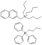 N-(2-NAPHTHYL METHYL)-N,N,N-TRIBUTYL AMMONIUM BUTYLTRIPHENYL BORATE CAS#: 201467-99-4