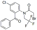 N-(2-benzoyl-4-chlorophenyl)-2-bromo-N-(2,2,2-trifluoroethyl)acetamide CAS#: 22753-81-7