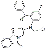 N-(2-benzoyl-4-chlorophenyl)-N-(cyclopropylmethyl)-1,3-dihydro-1,3-dioxo-2H-isoindole-2-acetamide CAS#: 2897-01-0