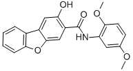 N-(2,5-Dimethoxyphenyl)-2-hydroxydibenzofuran-3-carboxamide CAS#: 132-62-7