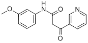 N-(3-METHOXYPHENYL)-3-OXO-3-PYRIDIN-3-YLPROPANAMIDE CAS#: 23059-22-5