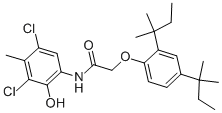 N-(3,5-DICHLORO-2-HYDROXY-4-METHYLPHENYL)-2-(2,4-DI-TERT-PENTYLPHENOXY)-ACETAMIDE CAS#: 20364-09-4