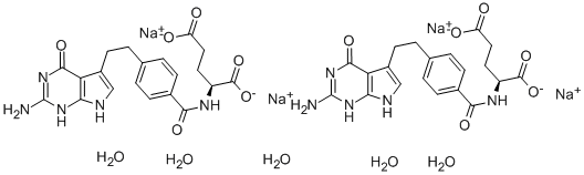 N-[4-[2-(2-Amino-4,7-dihydro-4-oxo-1H-pyrrolo[2,3-d]pyrimidin-5-yl)ethyl]benzoyl]-L-glutamic acid disodium salt hydrate CAS#: 357166-30-4