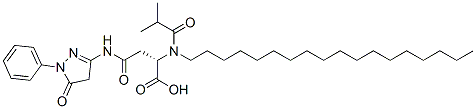 N-(4,5-dihydro-5-oxo-1-phenyl-1H-pyrazol-3-yl)-N2-(2-methylpropionyl)-N2-octadecyl-L-asparagine CAS#: 21478-11-5