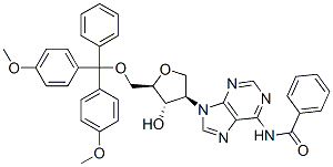 N-(9-((3R,4S,5R)-5-((BIS(4-METHOXYPHENYL)(PHENYL)METHOXY)METHYL)-4-HYDROXYTETRAHYDROFURAN-3-YL)-9H-PURIN-6-YL)BENZAMIDE CAS#: 215032-02-3