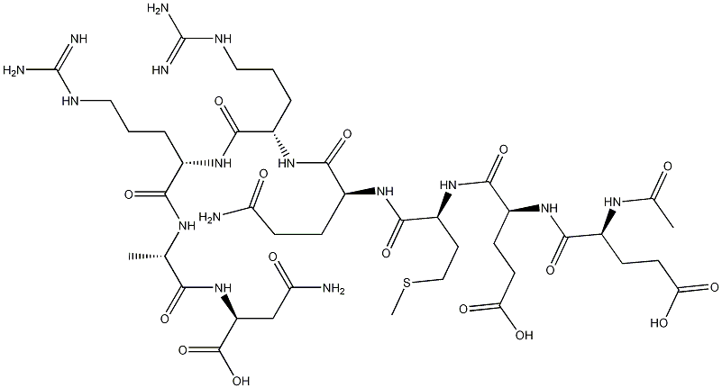 N-Acetyl-L-alpha-glutamyl-L-alpha-glutamyl-L-methionyl-L-glutaminyl-L-arginyl-L-arginyl-L-alanyl-L-alpha-asparagine CAS#: 868844-74-0
