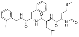 N-FORMYL-MET-LEU-PHE-O-FLUOROBENZYLAMIDE CAS#: 112898-02-9