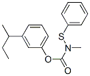 N-Methyl-N-(phenylthio)carbamic acid 3-(1-methylpropyl)phenyl ester CAS#: 25474-41-3