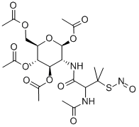 N-(S-NITROSO-N-ACETYL-D,L-PENICILLAMINE)-2-AMINO-2-DEOXY-1,3,4,6-TETRA-O-ACETYL-BETA-D-GLUCOPYRANOSE CAS#: 202656-49-3