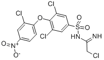 N1-(2-CHLOROETHANIMIDOYL)-3,5-DICHLORO-4-(2-CHLORO-4-NITROPHENOXY)BENZENE-1-SULFONAMIDE CAS#: 210411-44-2