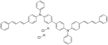 N,N'-Diphenyl-N,N'-bis(4-(4-phenyl-1,3-butadienyl)phenyl)-(1,1'-biphenyl)-4,4'-diamine dihydrochloride CAS#: 218276-54-1