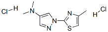 N,N-dimethyl-1-(4-methyl-1,3-thiazol-2-yl)pyrazol-4-amine dihydrochloride CAS#: 28469-09-2