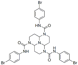 N,N',N''-Tris(p-bromophenyl)dodecahydro-1,4,7,9b-tetraazaphenalene-1,4,7-tricarboxamide CAS#: 23352-39-8