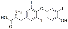 O-(4-Hydroxy-3-iodophenyl)-3,5-diiodo-L-tyrosine CAS#: 6893-02-3