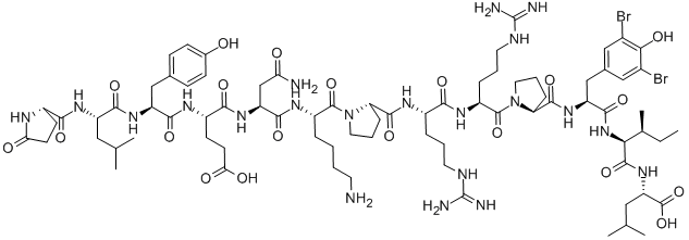 PGLU-LEU-TYR-GLU-ASN-LYS-PRO-ARG-ARG-PRO-3,5-DIBROMO-TYR-ILE-LEU CAS#: 112898-47-2