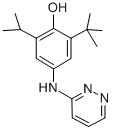PHENOL, 2-(1,1-DIMETHYLETHYL)-6-(1-METHYLETHYL)-4-(3-PYRIDAZINYLAMINO)- CAS#: 114548-84-4