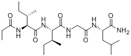 PROPIONYL-ILE-ILE-GLY-LEU-NH2 CAS#: 256419-86-0