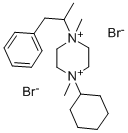 Piperazinium, 1-cyclohexyl-1,4-dimethyl-4-(alpha-methylphenethyl)-, di bromide CAS#: 23111-79-7